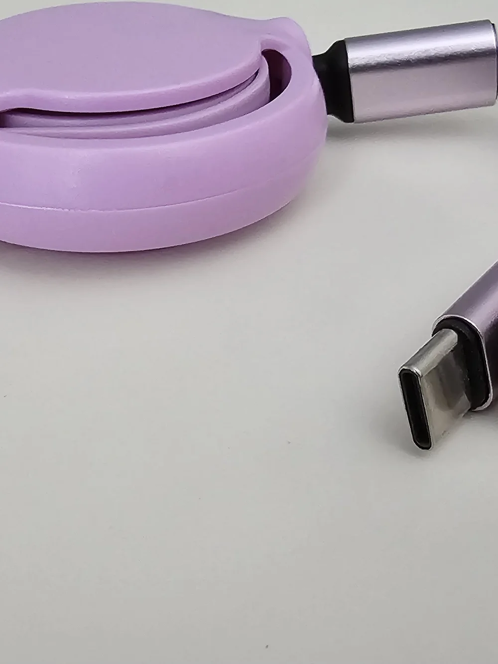 Purple 3-in-1 Retractable Charging Cable